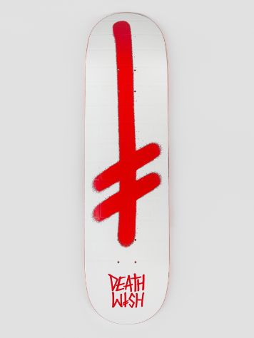 Deathwish Gang Logo Wht Bricks 8.25&quot; Skateboard deck