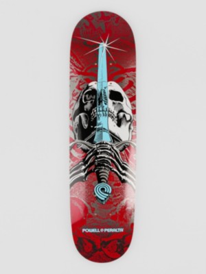Powell Peralta Skull &amp; Sword Birch Mini 7.5&quot; T&aacute;bua de Skate
