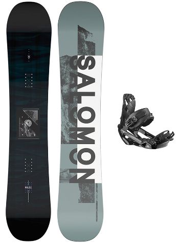 Salomon Pulse Ltd 156 + Rhythm L Black 2022 Lumilautapaketti