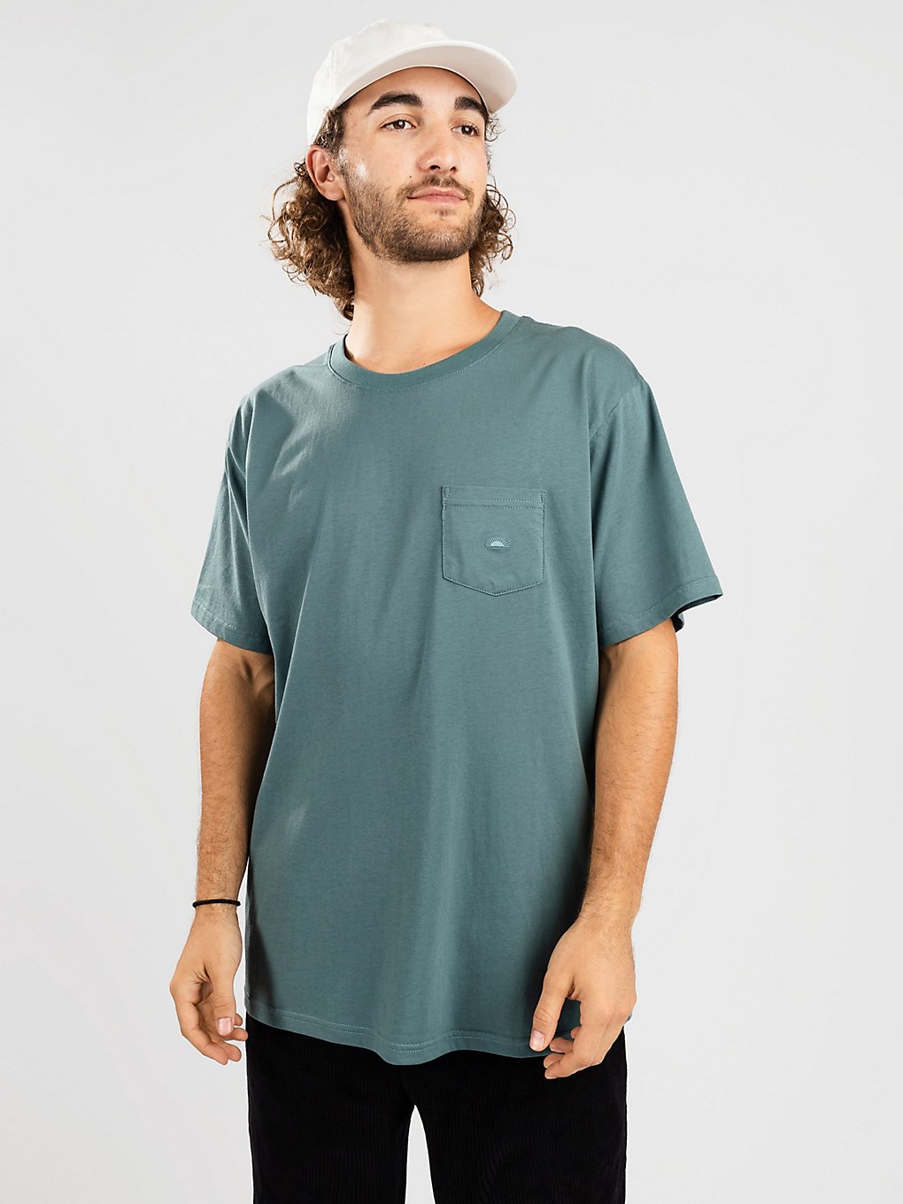 Rhythm Embroidered Pocket T-Shirt teal kaufen