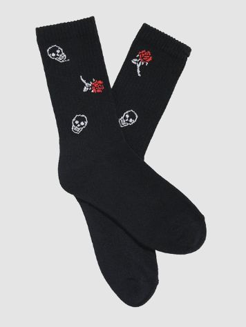 Empyre Rose Skull Crew Socks