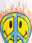 Smiley Earth On Fire T-paita