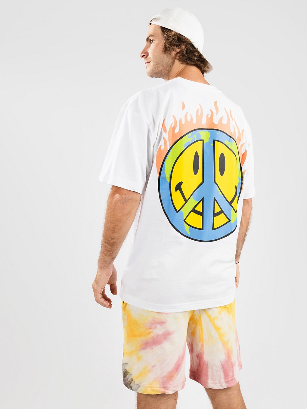 Market Smiley Earth On Fire T-Shirt white kaufen