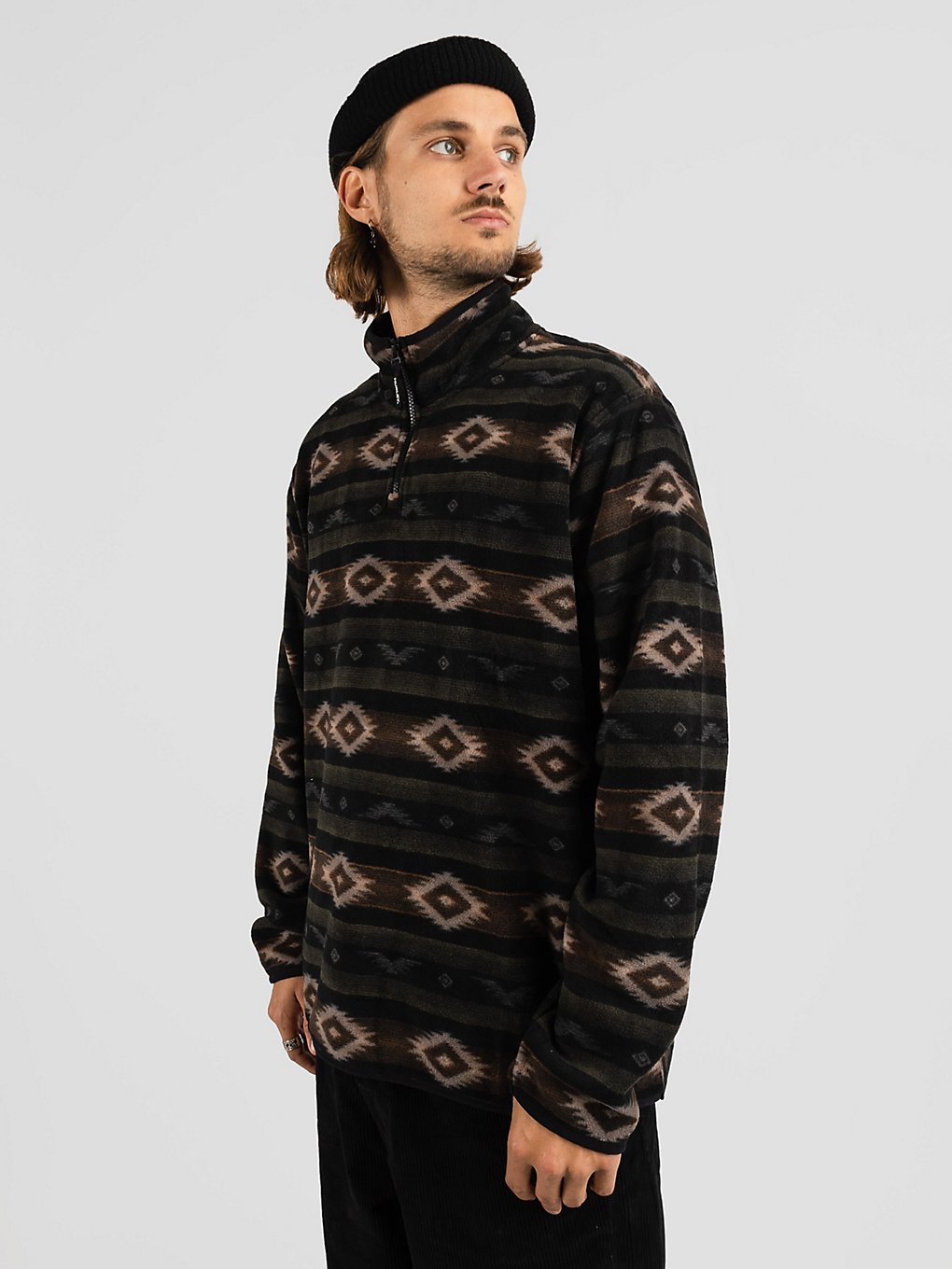 Hurley Mesa Windchill 1/4 Zip Sweater black combo kaufen