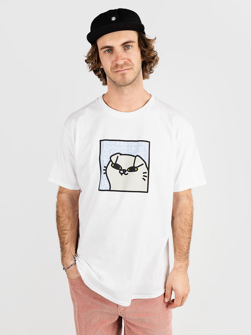 Leon Karssen Boxcat Scribble Mishka T-Shirt white kaufen