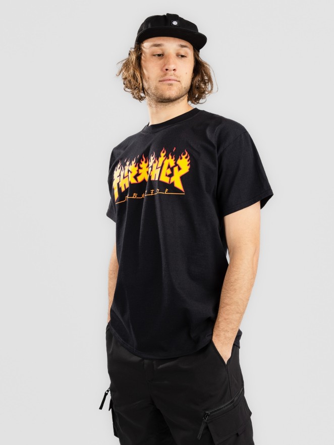 Thrasher Godzilla Flame T-shirt