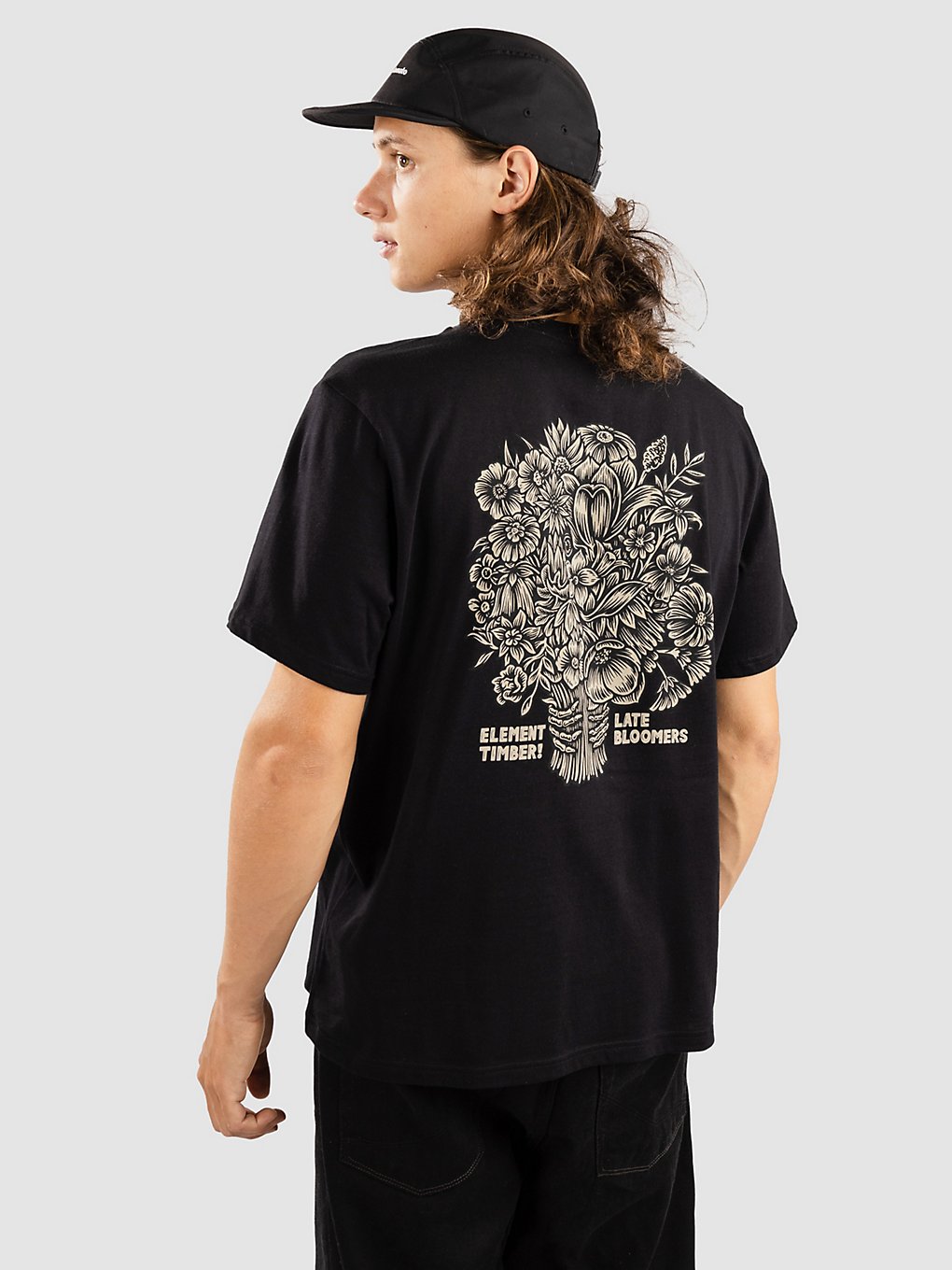 Element Bouquet T-Shirt flint black kaufen