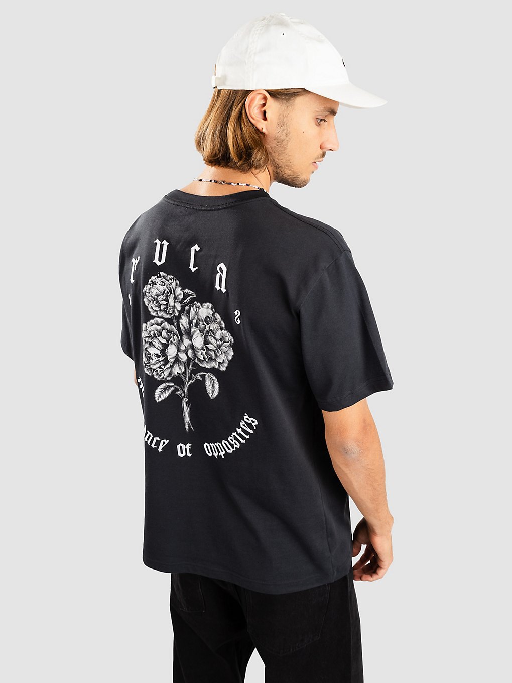 RVCA Floral Skulls T-Shirt black kaufen