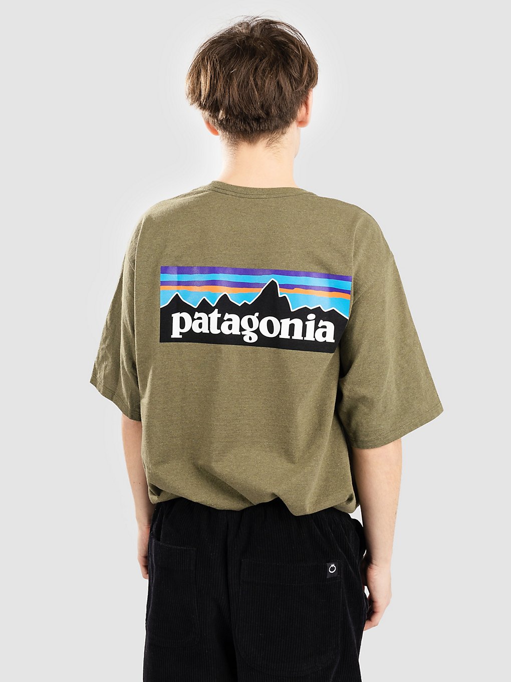 Patagonia P-6 Logo Responsibili T-Shirt wyoming green kaufen