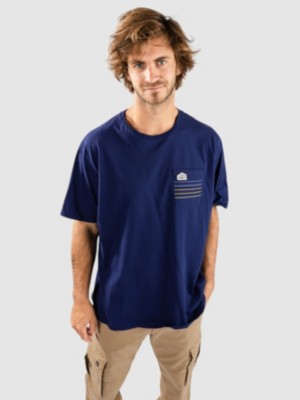 Line Logo Ridge Stripe Organic Pocket T-shirt