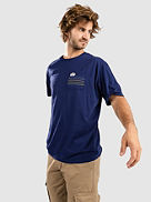 Line Logo Ridge Stripe Organic Pocket Camiseta