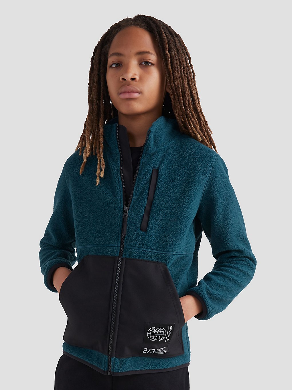 O'Neill Progressive Colorblock Fleece Jacket deep teal kaufen
