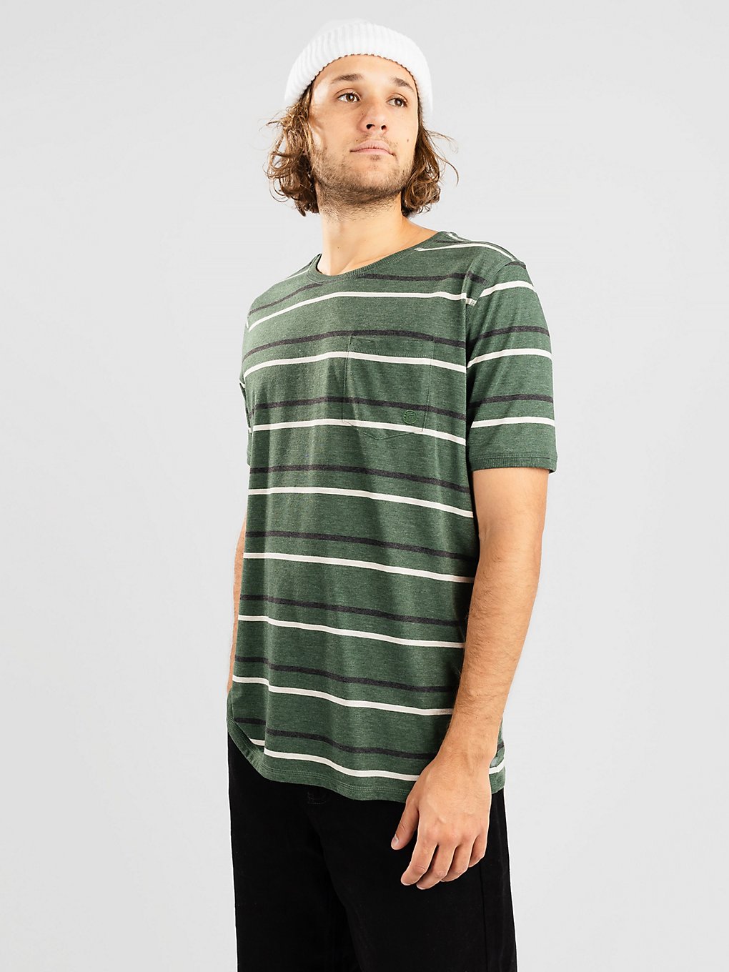Kazane Moss Stripe T-Shirt oatmeal hthr kaufen