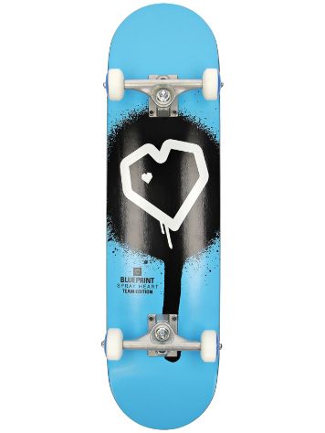 Blueprint Spray Heart 8&quot; Skateboard Completo