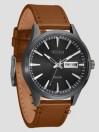 Nixon The Sentry Solar Leather Zegarek