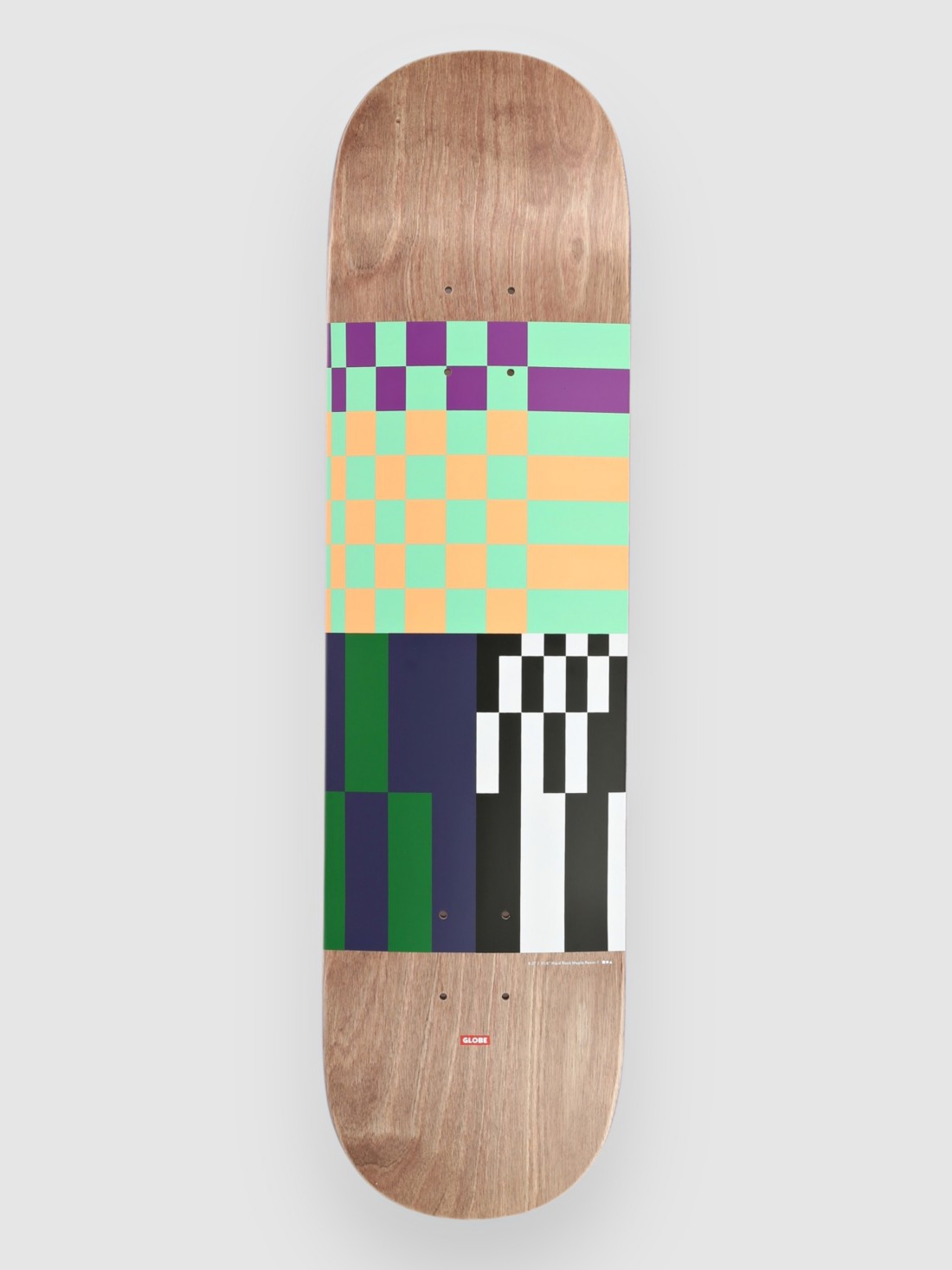Globe G2 Check, Please 8.0" Skateboard Deck grunge