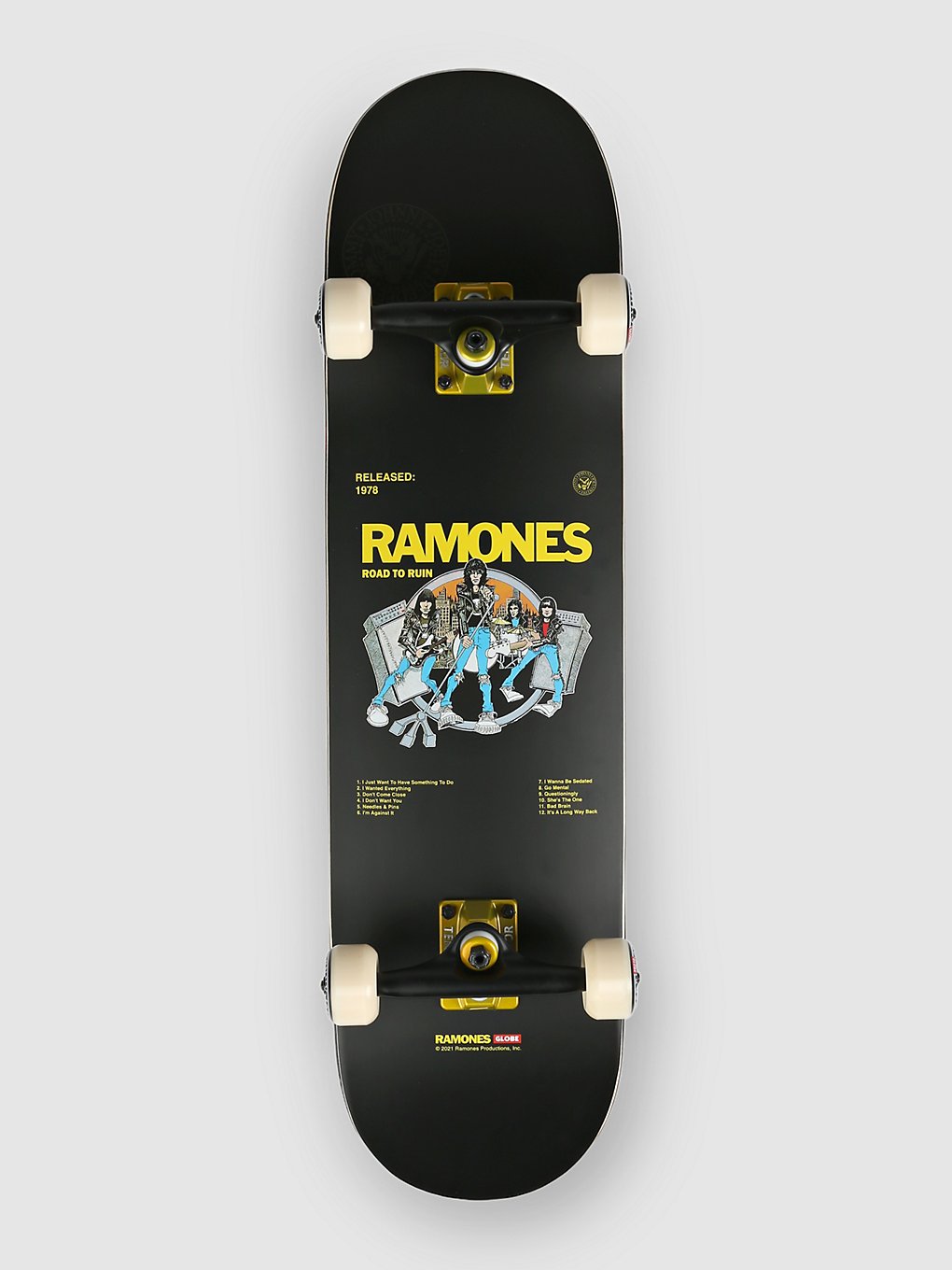 Globe G2 Ramones 8.25" Skateboard road to run kaufen