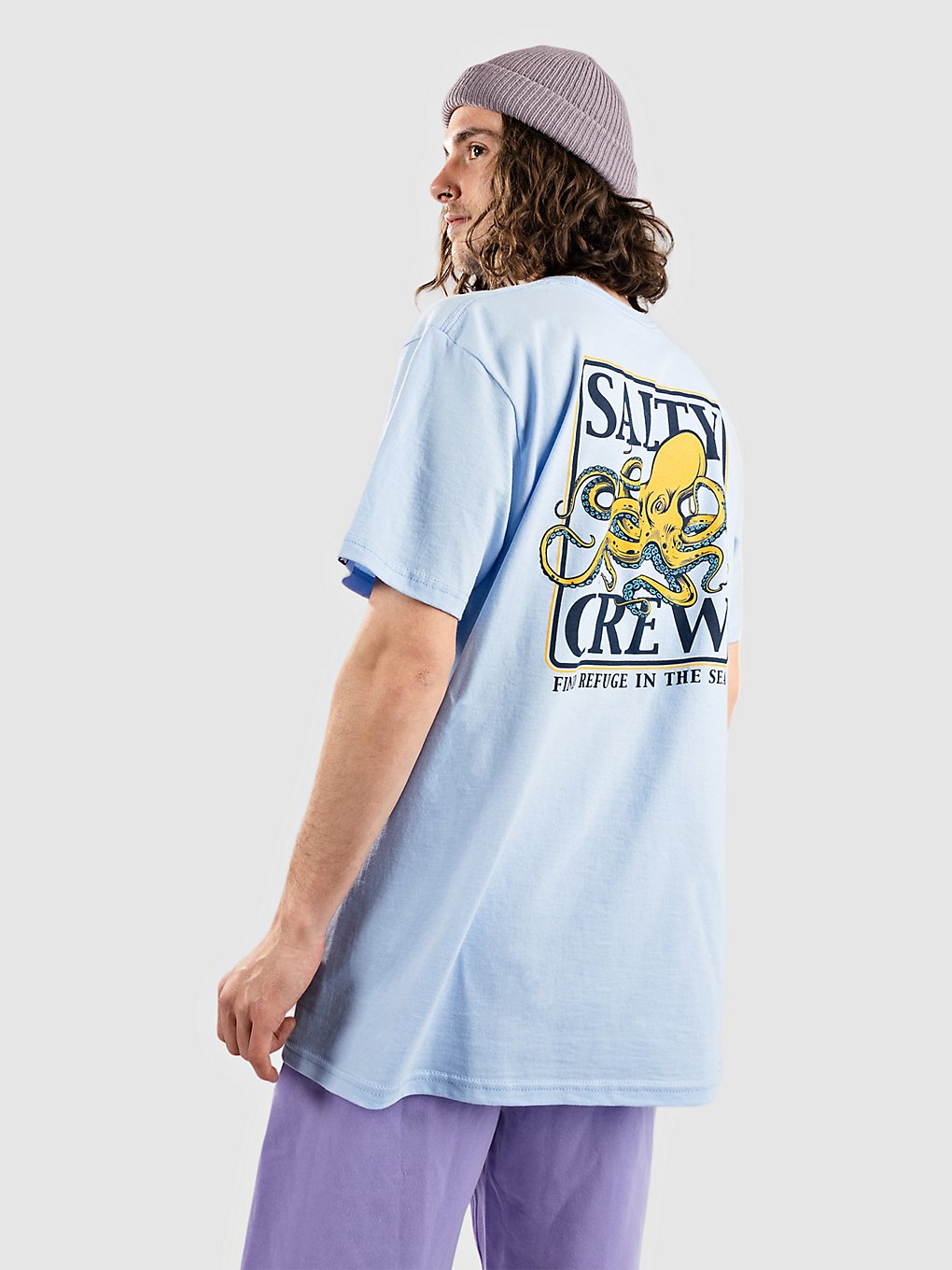 Salty Crew Ink Slinger Standard T-Shirt light blue kaufen