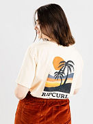 Tropic Sun Crop Camiseta