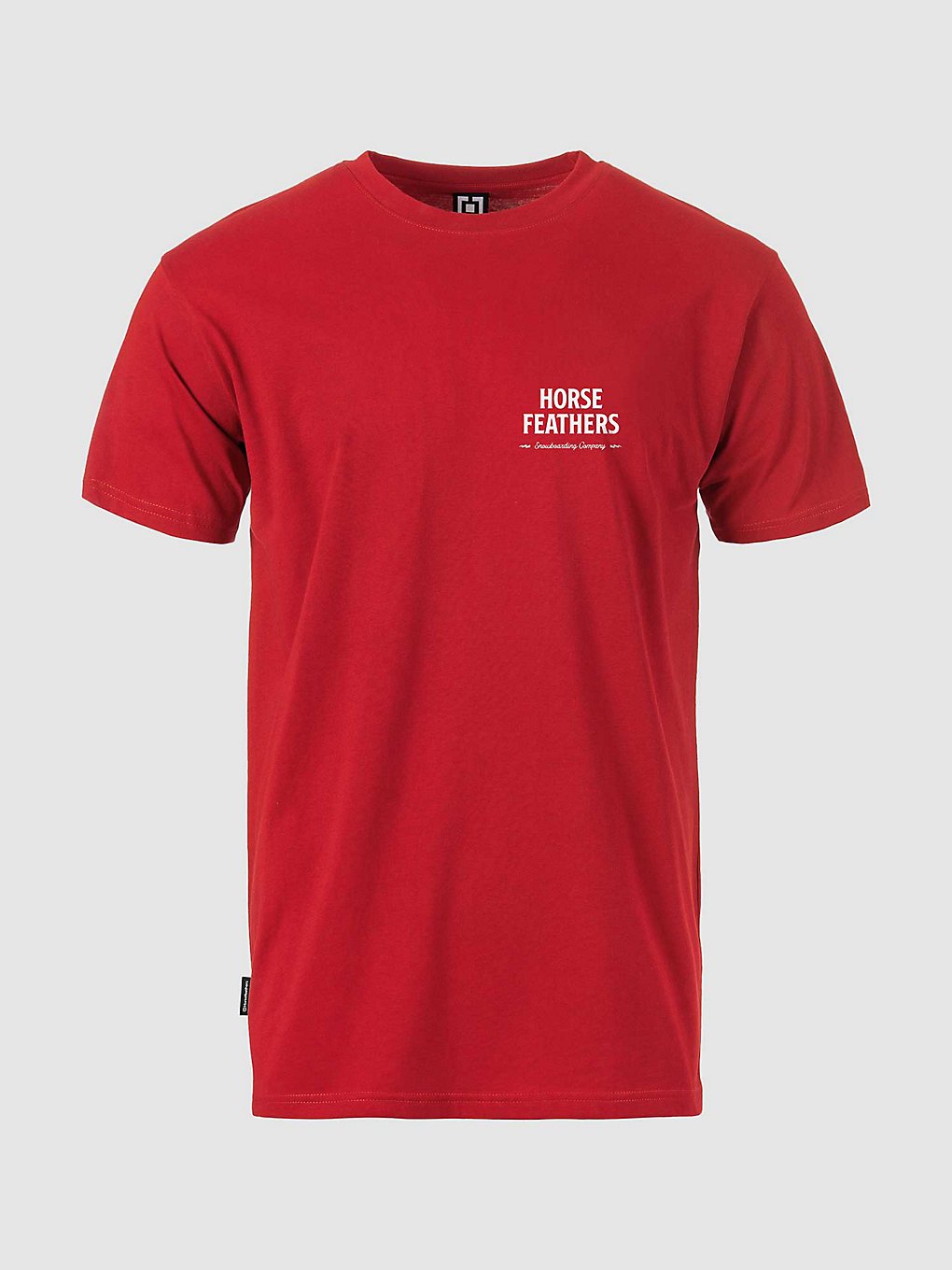 Horsefeathers Mountain Skull T-Shirt true red kaufen