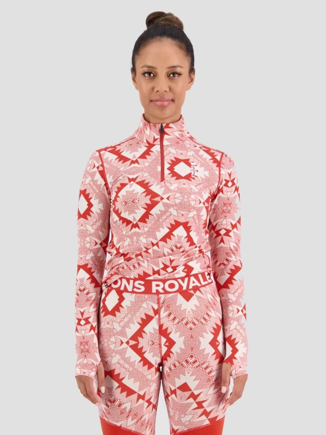 Mons Royale Merino Cascade Flex 1/4 Zip Maglietta Funzionale