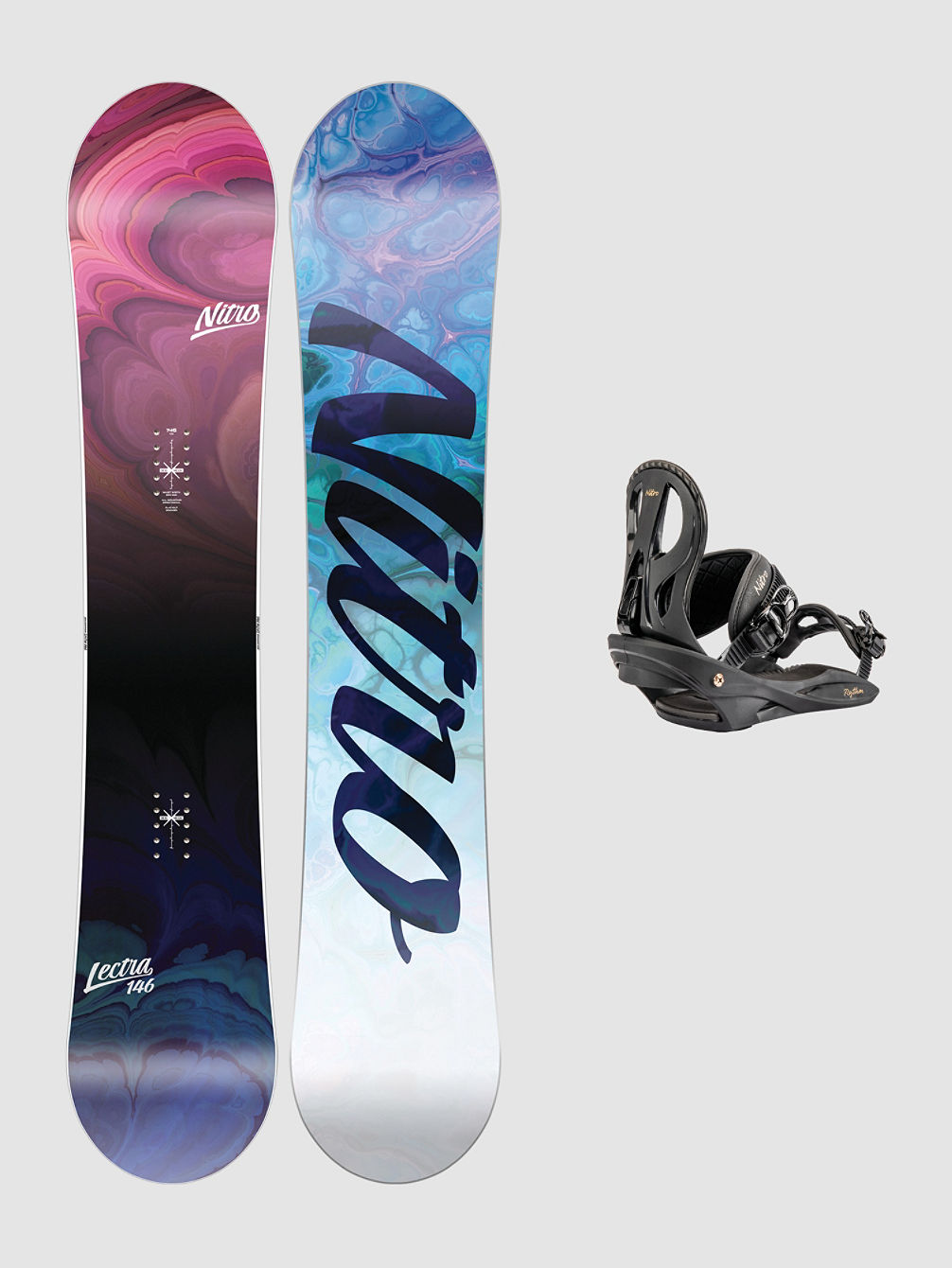 Lectra 142 + Rhythm M 2023 Snowboard-Set