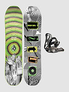 Ripper X Volcom 96 + Charger Micro 2023 Snowboard-Set