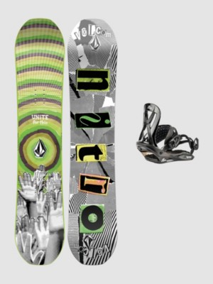 Ripper X Volcom 116 + Charger Mini 2023 Snowboard-Set