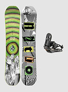 Ripper X Volcom 132 + Charger M 2023 Snowboard-Set