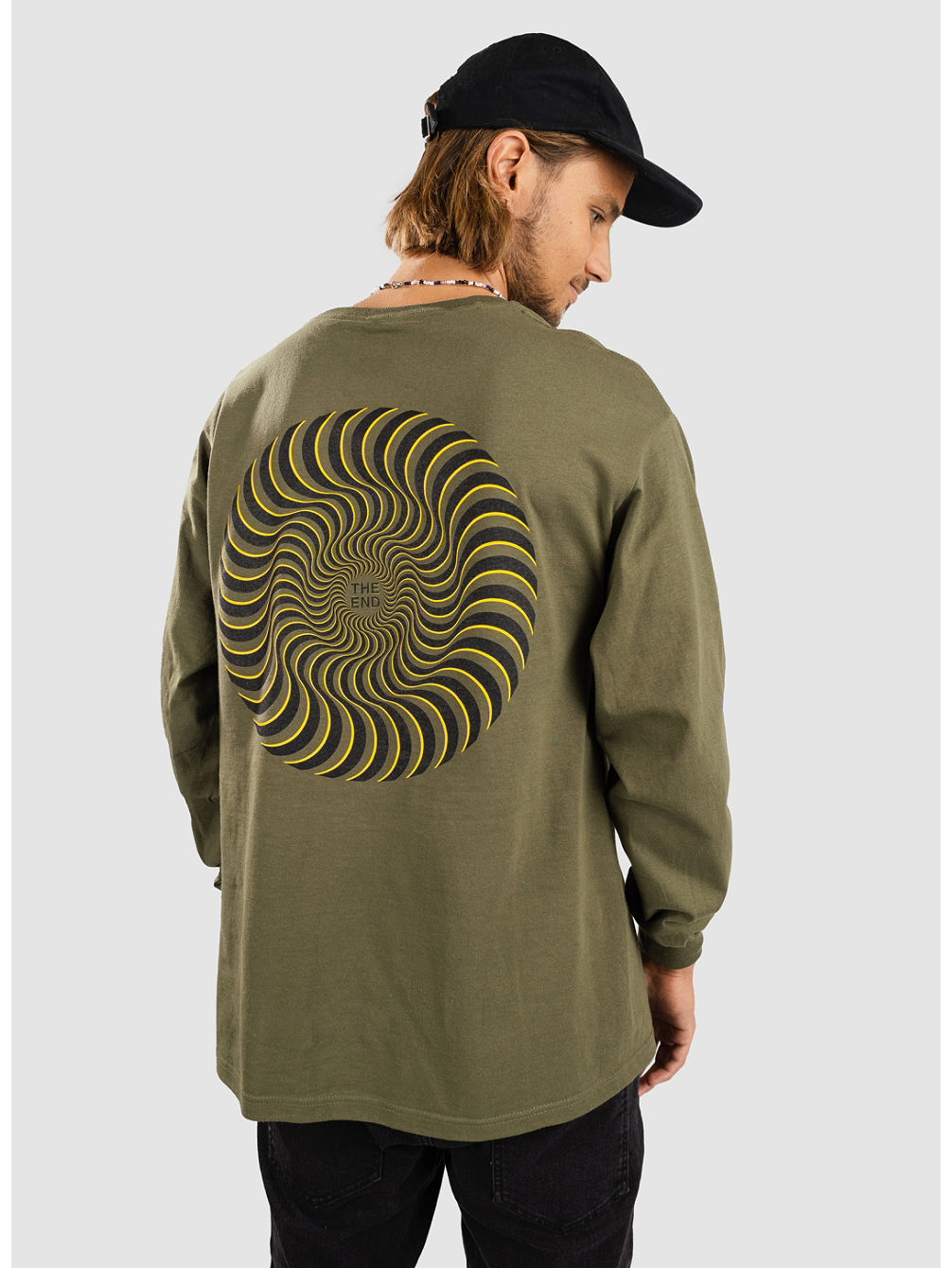 Classic Swirl Overlay Lang&aelig;rmet t-shirt