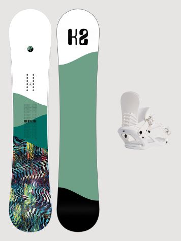 K2 First Lite 146 + Cassette Wht M 2023 Set de Snowboard