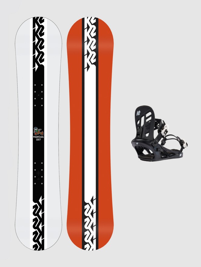 K2 Vandal 132 + You+H Blk M 2023 Set de Snowboard
