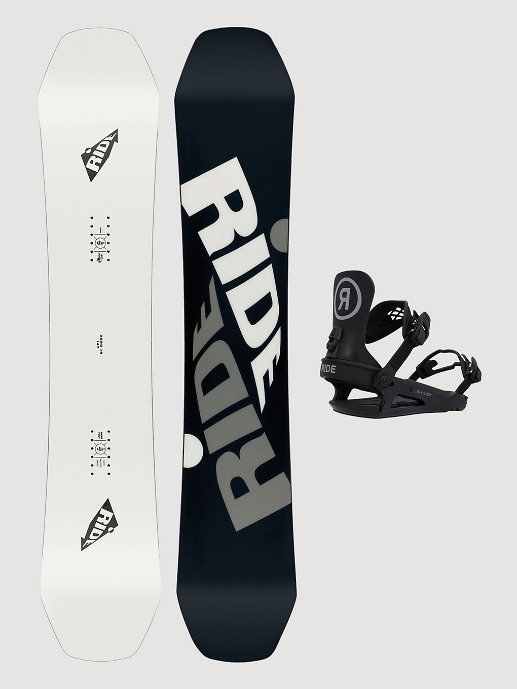 Ride Zero Jr 135 + K1 Blk S 2023 Snowboard Set design kaufen
