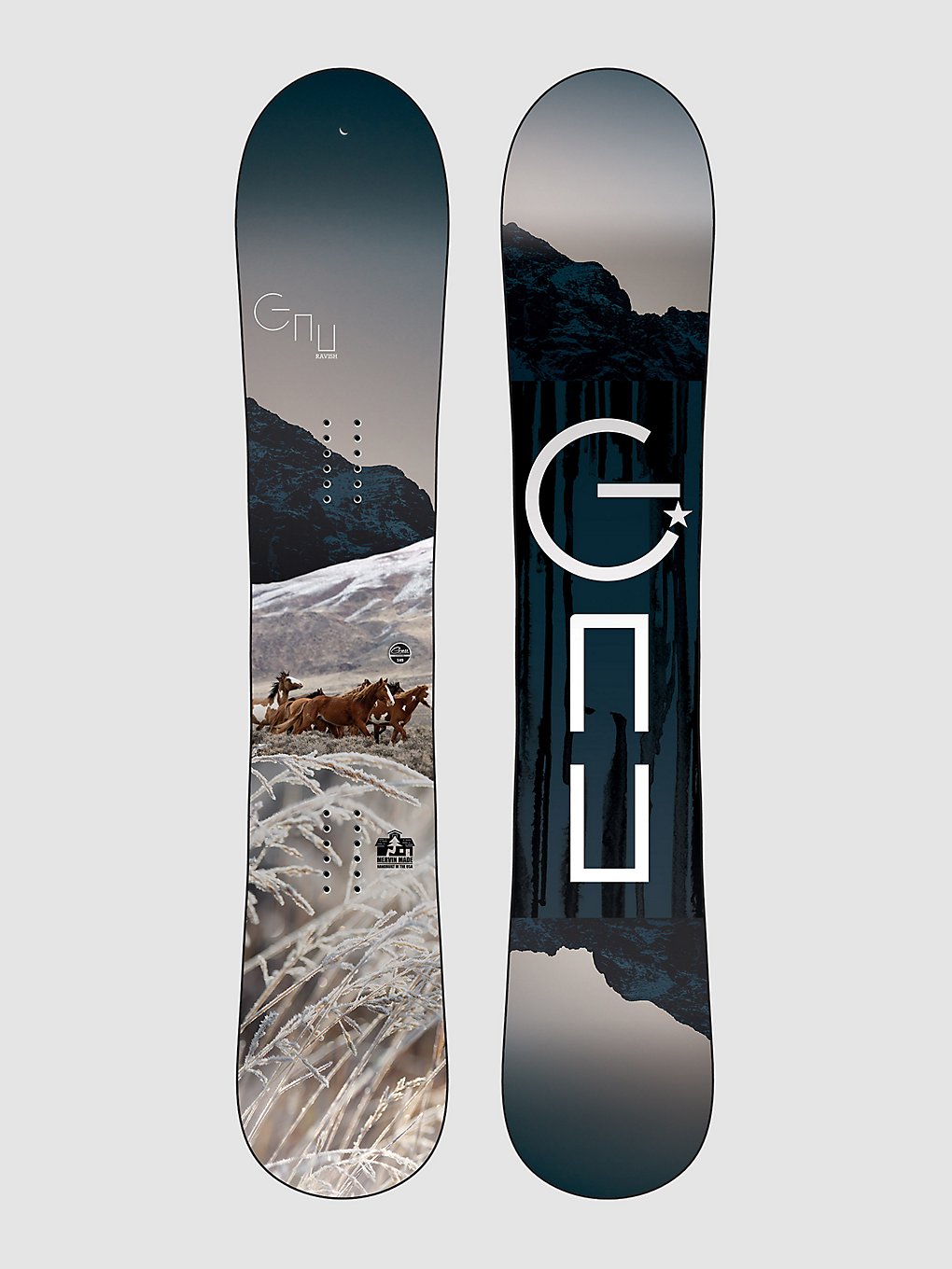 Gnu Ravish 143 2023 Snowboard blau