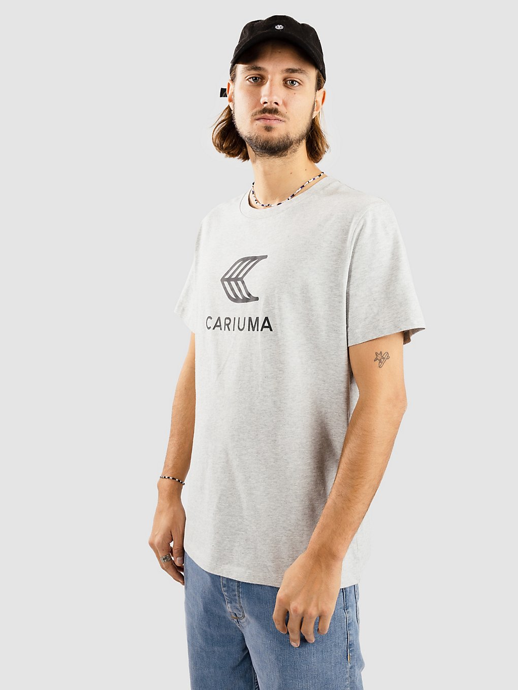 Cariuma Logo T-Shirt melange grey kaufen