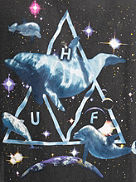 Space Dolphins Washed Camiseta