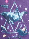 HUF Space Dolphins Washed Tricko
