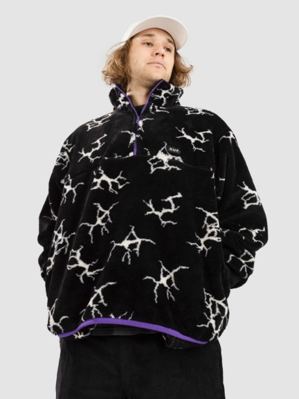 HUF Quake Sherpa 1/4 Zip Sweater | ID-685275 - Blue Tomato