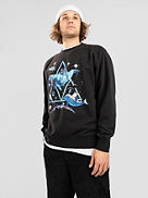 Space Dolphins Wash Crewneck Sweat