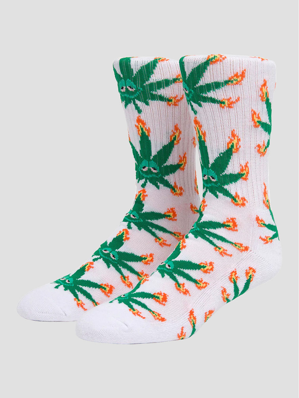 Green Buddy Flame Socks