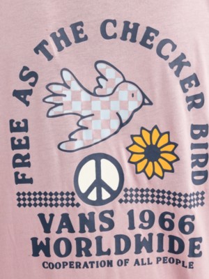 Free As A Checker Bird Lang&aelig;rmet t-shirt