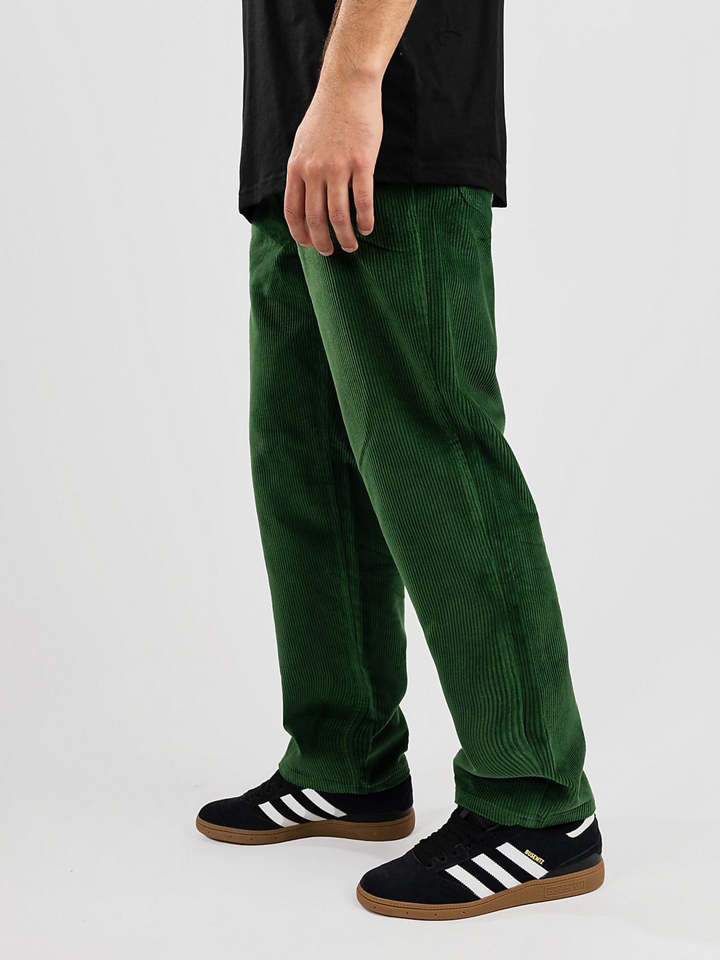 Paterson Wide Leg Cord Pants dark green kaufen