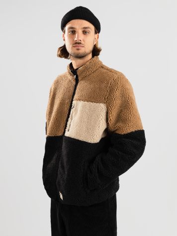 Fat Moose Hugh Block Fleece Fleece Mikina s kapuc&iacute; na zip