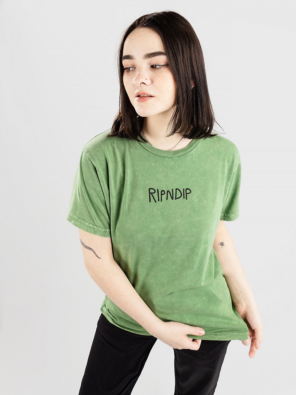 RIPNDIP Keep The Cats In T-Shirt pine mineral wash kaufen