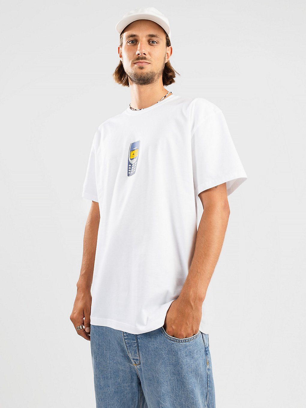 Cleptomanicx Disconnect T-Shirt white kaufen