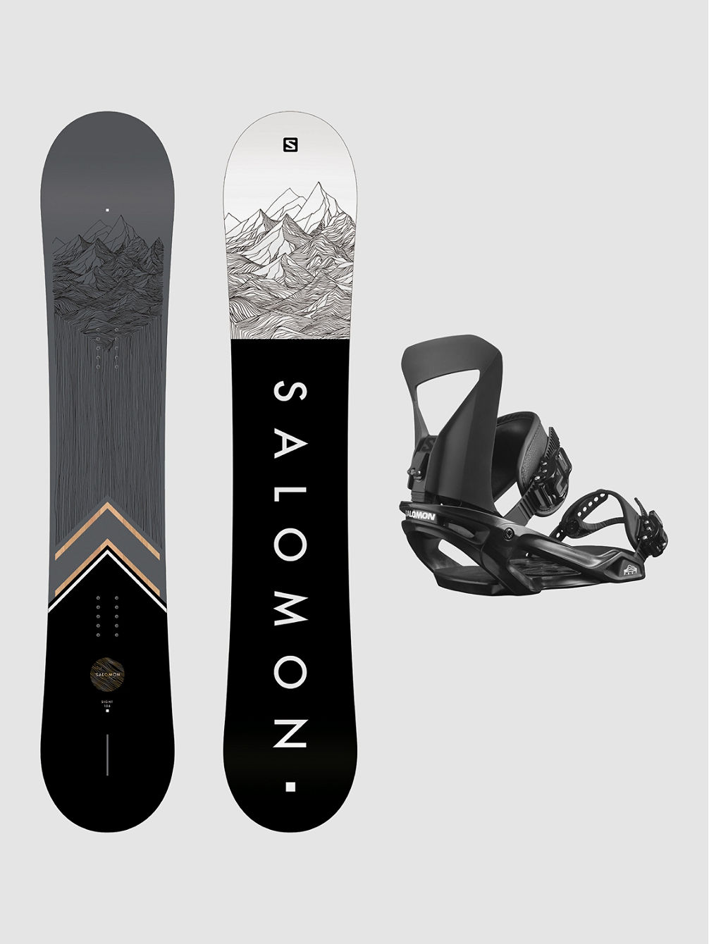 Salomon Sight X Wide Maker L Snowboard Black Snowinn