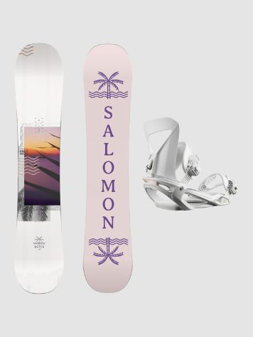 Salomon Lotus 142 + Spell S 2023 Snowboard Set
