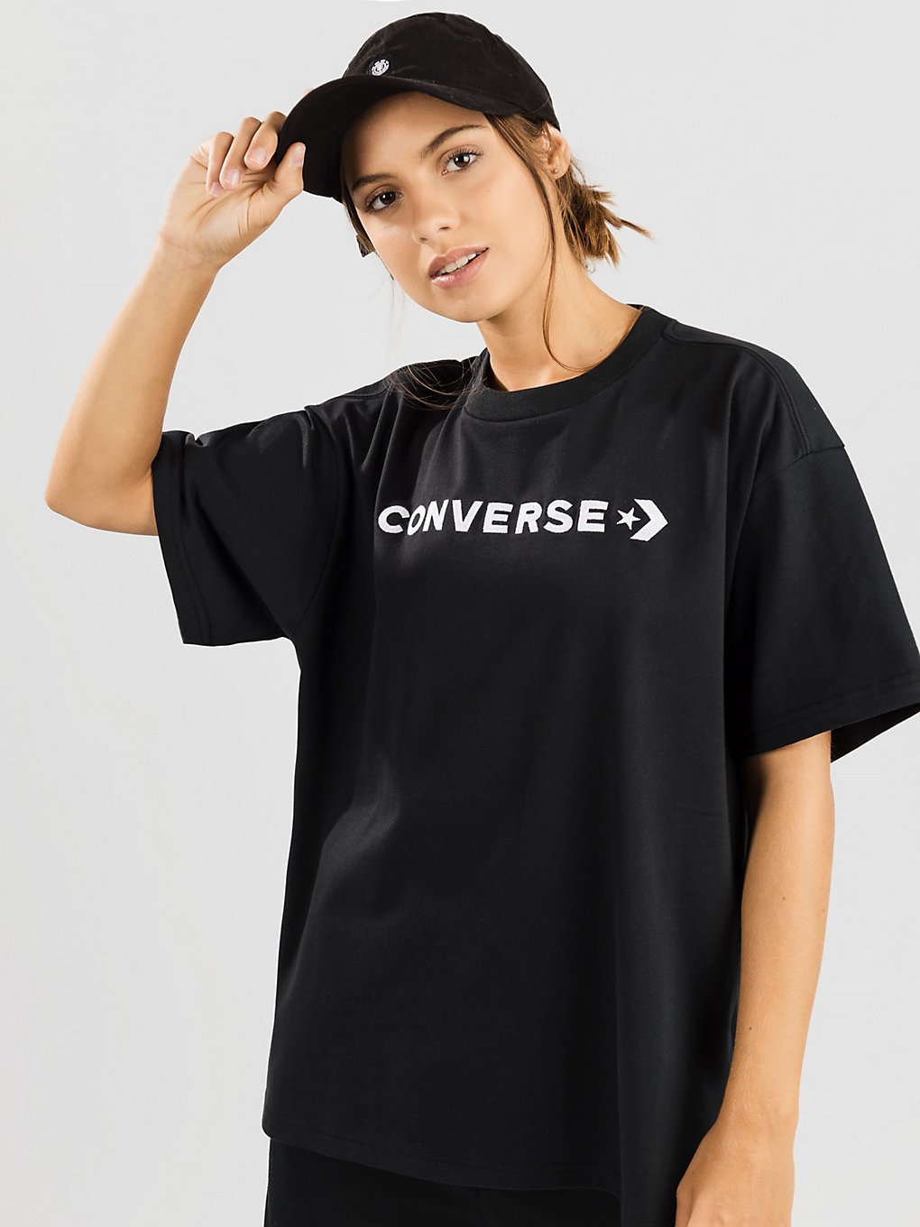 Converse Wordmark Oversized T-Shirt black kaufen