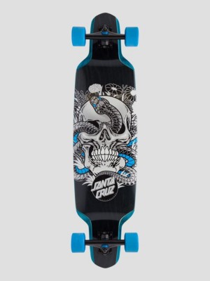 Santa Cruz Botanic Skull Drop Down 9.5&quot; Skateboard