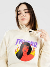 Thrasher Roja Logo Felpa con Cappuccio